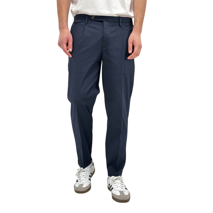 MarKup Pantaloni Uomo Regular Fit, Chino, Misto Cotone, Blu