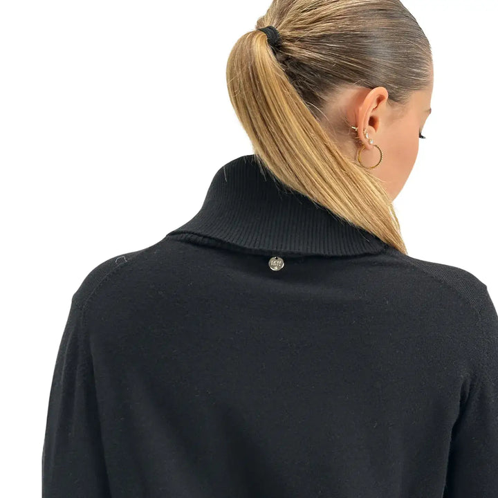 Markup, Maglia Dolcevita, Donna, Tessuto Misto, Nero