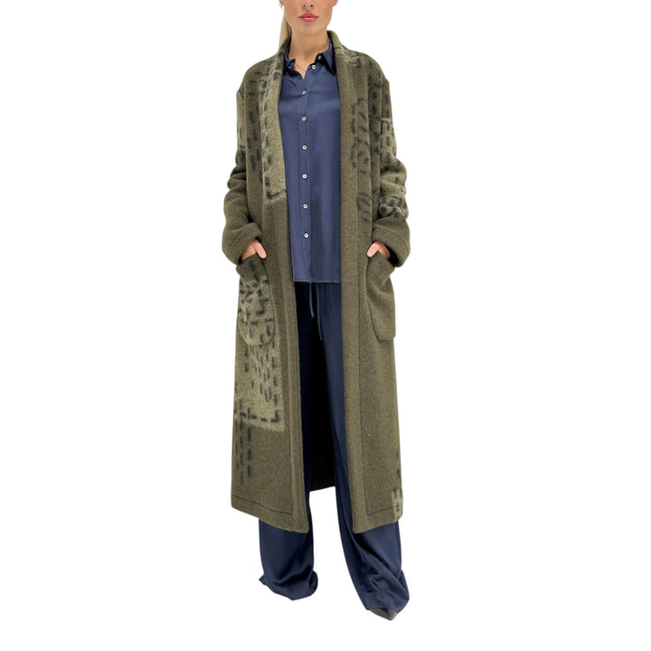 Ottod'Ame, Cappotto, Donna, Lana, Verde