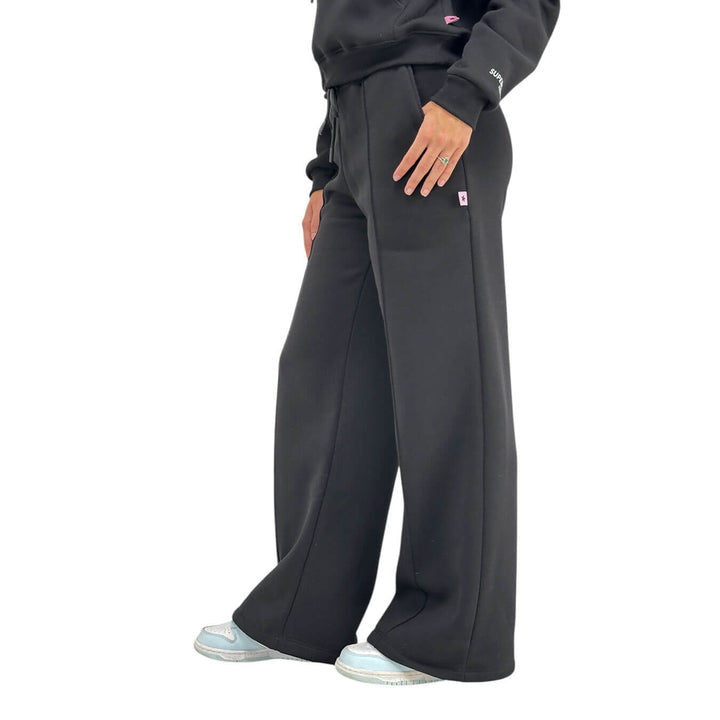 Superculture, Pantaloni, Donna, Demi, Cotone, Nero