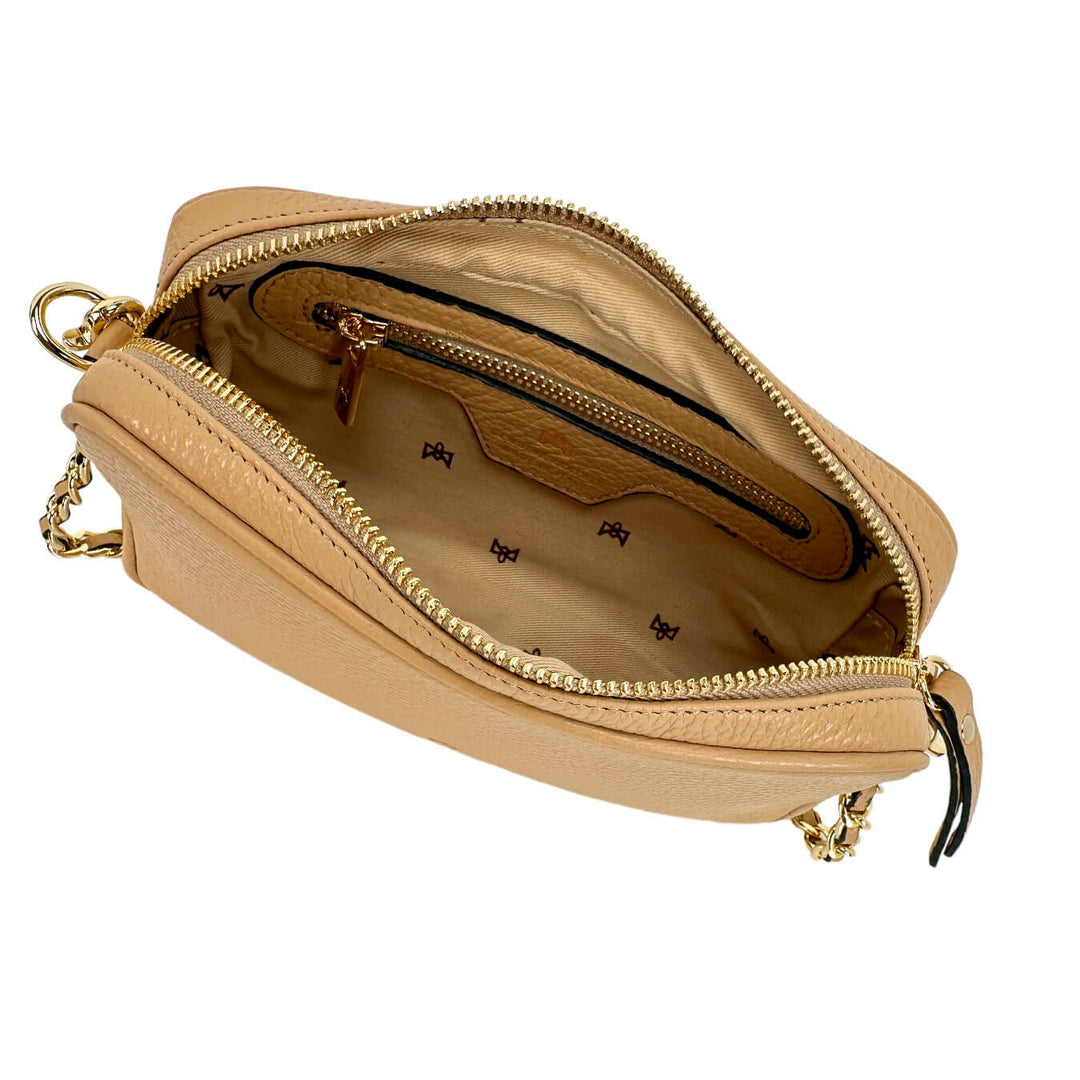 Cuoieria Fiorentina Women's Bag, Camera Bag, Leather, Beige