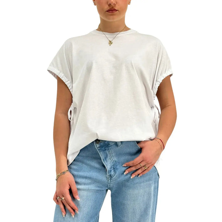 Ottod’Ame, T-Shirt, Donna, Girocollo, Cotone, Bianco