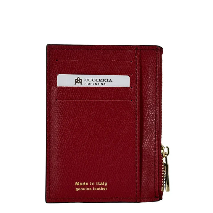 Cuoieria Fiorentina, Portacarte, Uomo, Pelle, Rosso