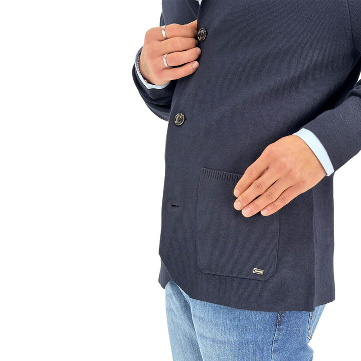 Markup, Maglia Giacca, Tessuto Misto, Blu