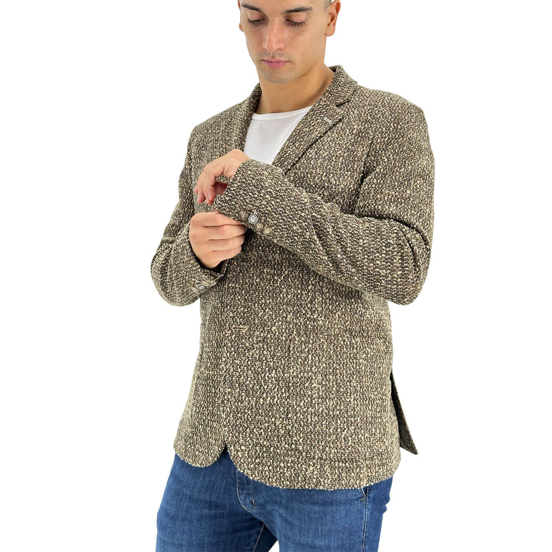 BL.11, Giacca, Uomo, Tessuto Misto, Beige