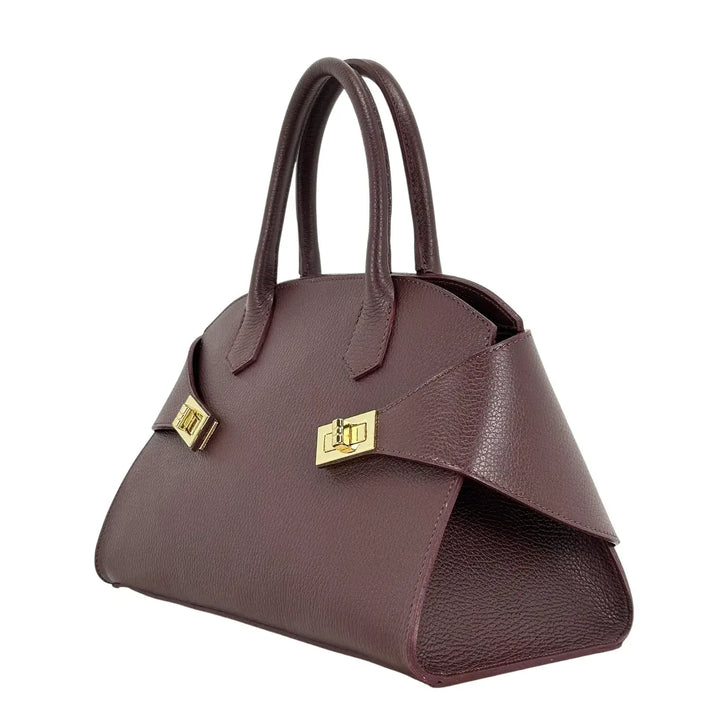 Bassini, Borsa, Donna, Ludovica, Pelle, Bordeaux