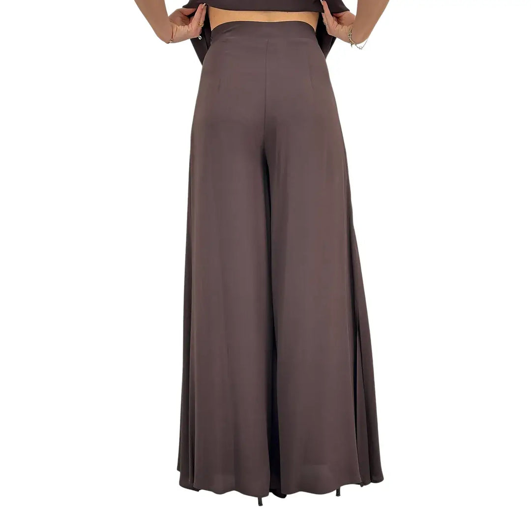 Ottod'Ame, Pantaloni, Donna, Ampi, Marrone