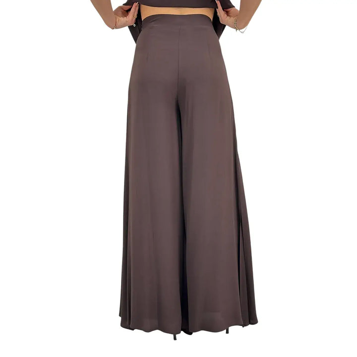 Ottod'Ame, Pantaloni, Donna, Ampi, Marrone