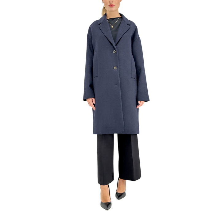 Ottod'Ame, Cappotto, Donna, Simona, Misto Lana, Blu