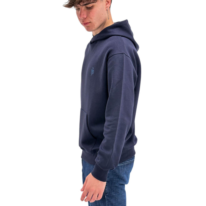 Imperial Felpa Basic Uomo, Cappuccio, Cotone Misto, Blu