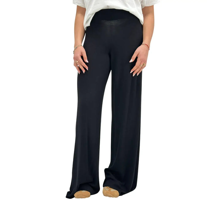 Kontatto, Pantaloni, Donna, Palazzo, Nero