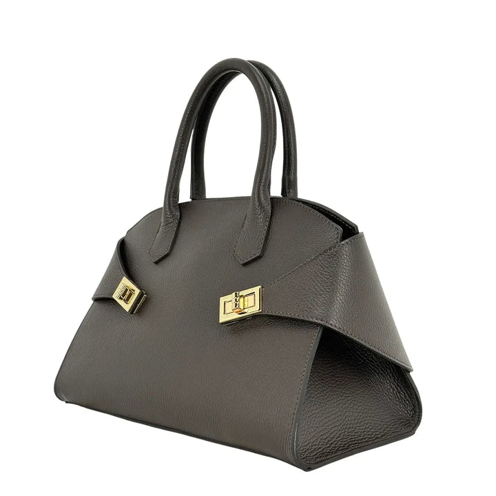 Bassini, Borsa, Donna, Ludovica, Pelle, Marrone