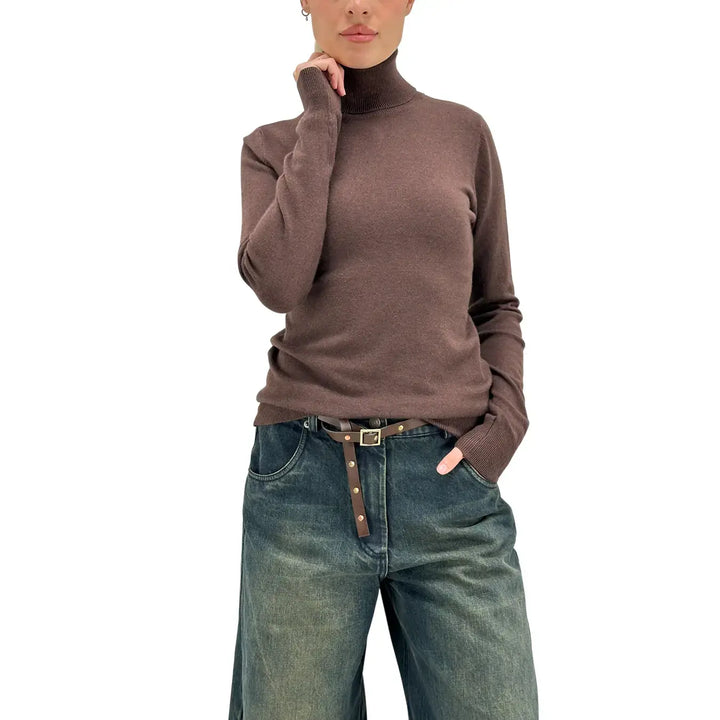 Motel, Maglia Lupetto, Donna, Tessuto Misto, Marrone