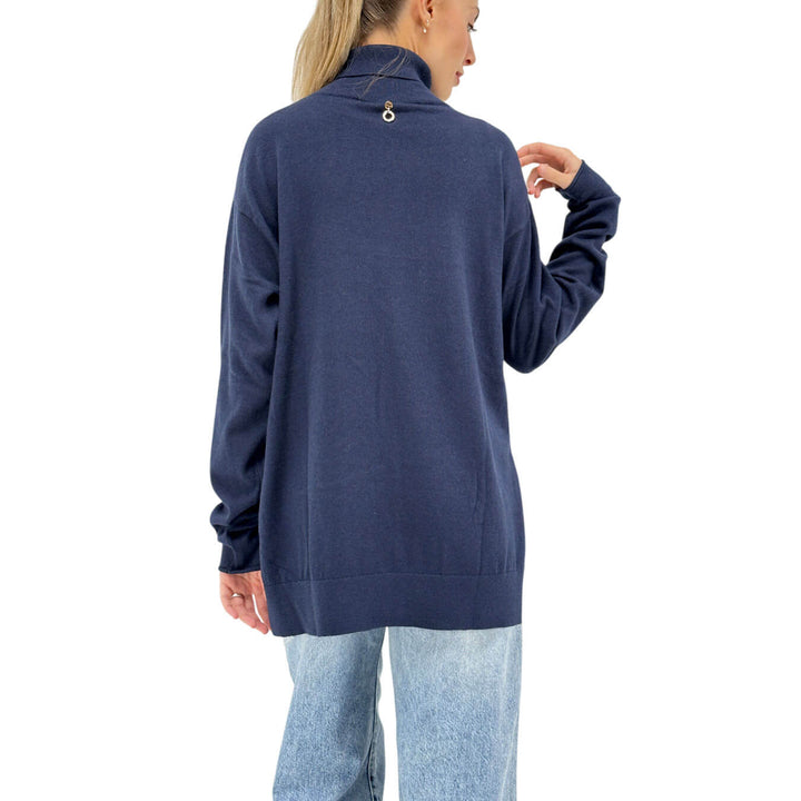 Relish, Maglia, Donna, Paxi, Collo Alto, Cotone Blu