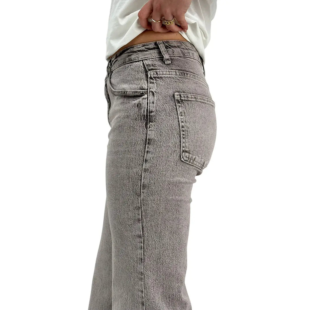 Kontatto, Jeans, Donna, Flare, Cotone, Grigio