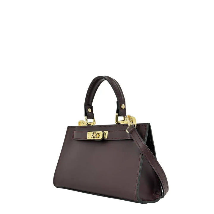 Bassini, Borsa, Donna, Alice, Pelle, Bordeaux