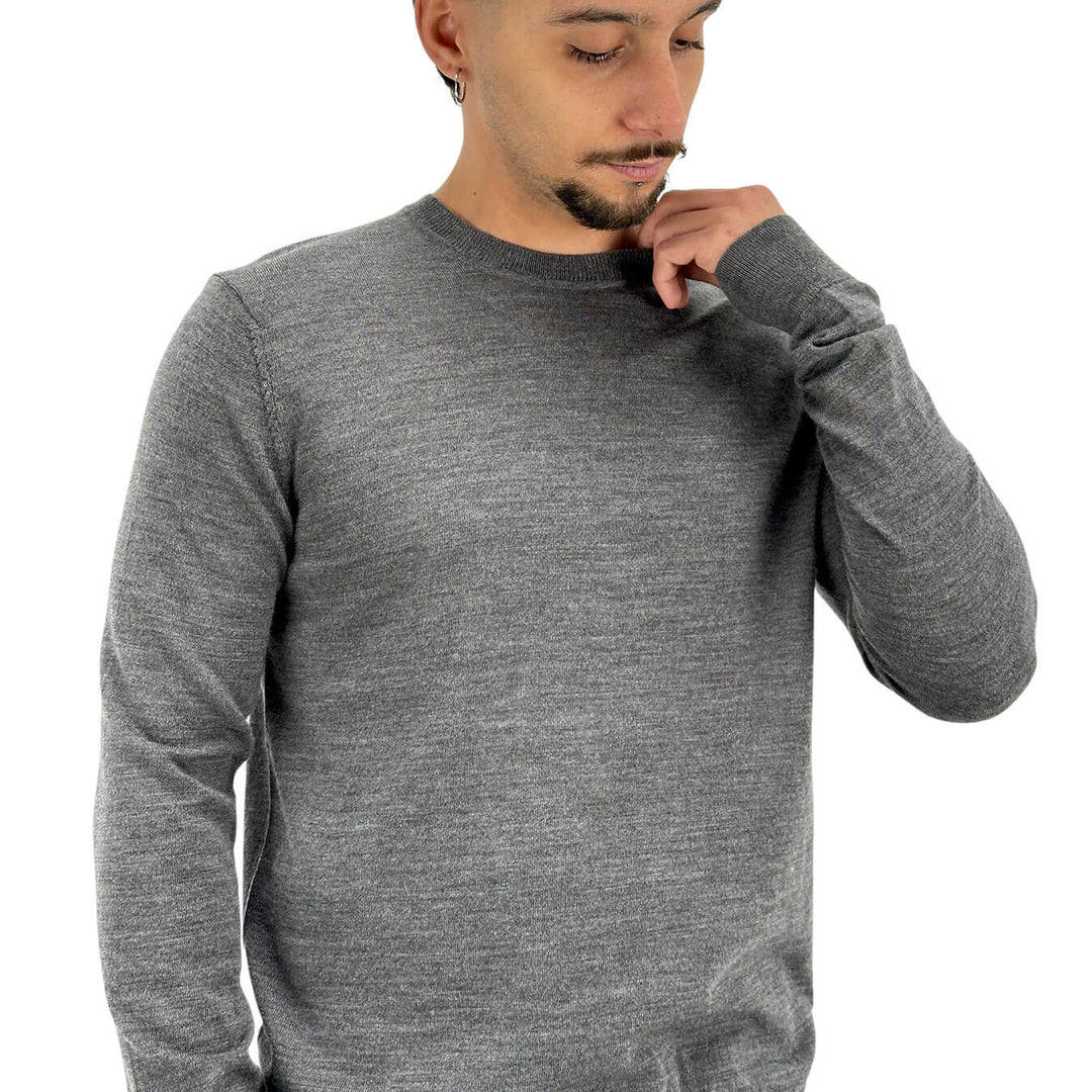 Markup, Maglia, Uomo, Merinos, Grigio