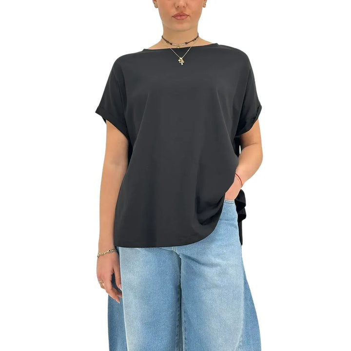 Ottod'Ame, T-Shirt, Donna, Cotone, Nero