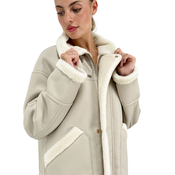 Relish, Montone, Florence, Donna, Poliestere, Beige
