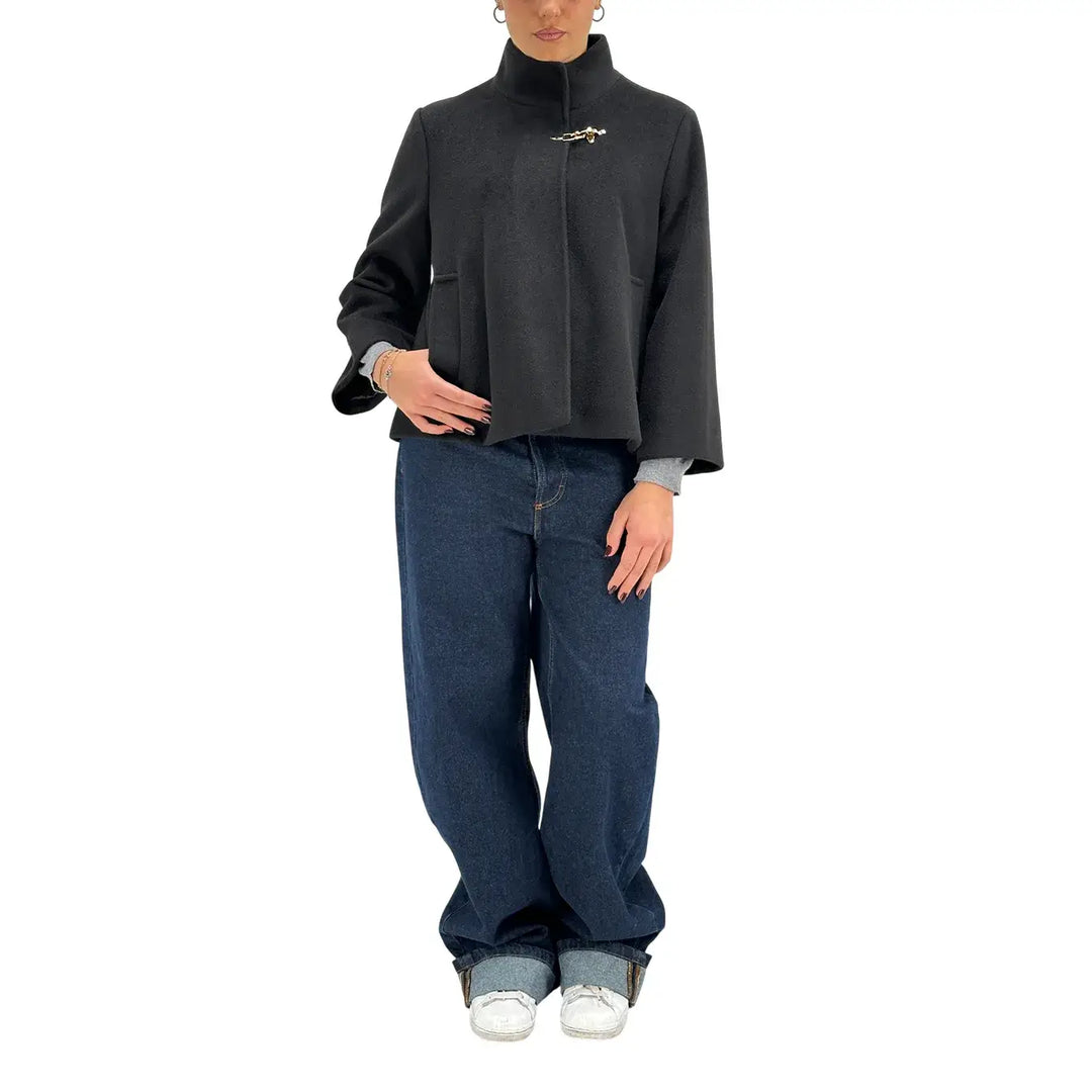 Markup, Cappa Corta, Donna, Tessuto Misto, Nero