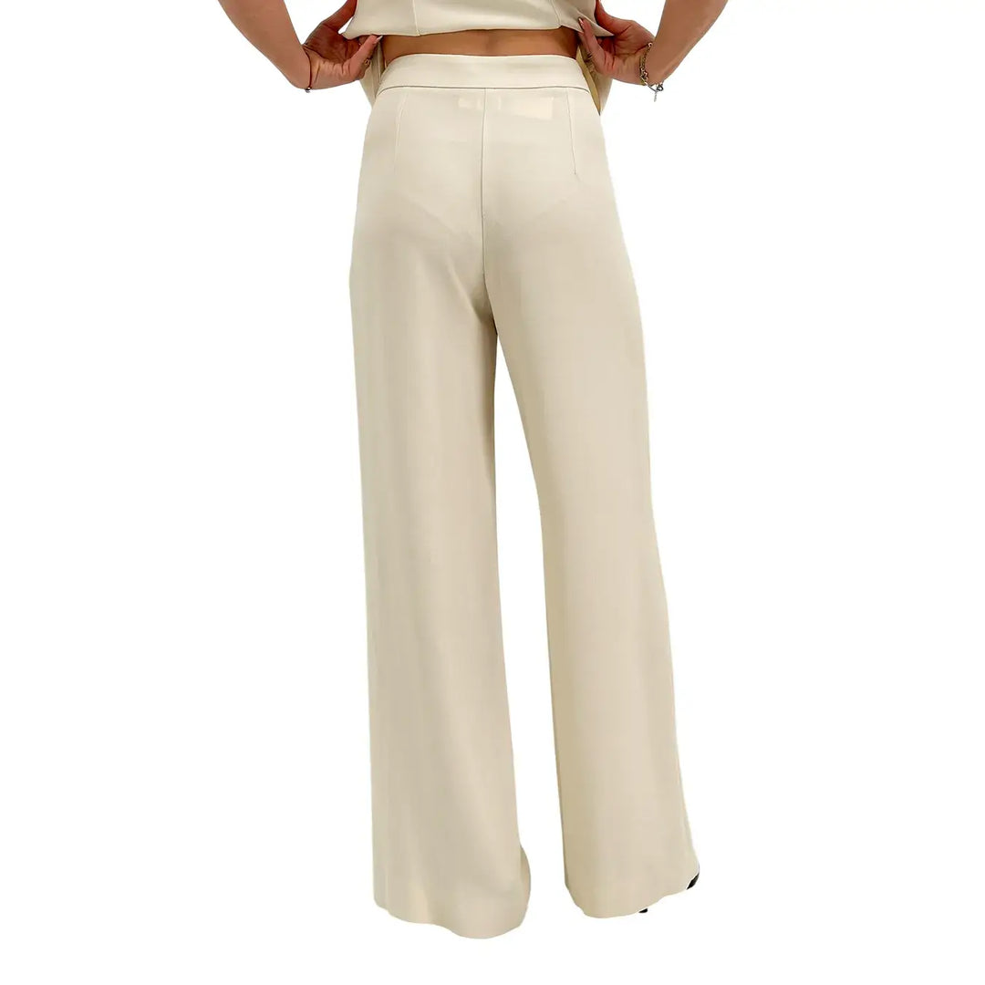 Ottod'Ame, Pantaloni, Donna, Tessuto Misto, Latte