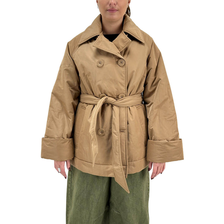 Oof Wear, Cappotto, Donna, Nylon, Beige
