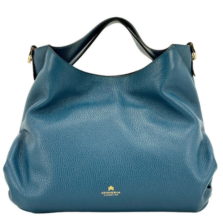 Cuoieria Fiorentina Gaia Borsa Donna, Handbag Media, Pelle, Blu