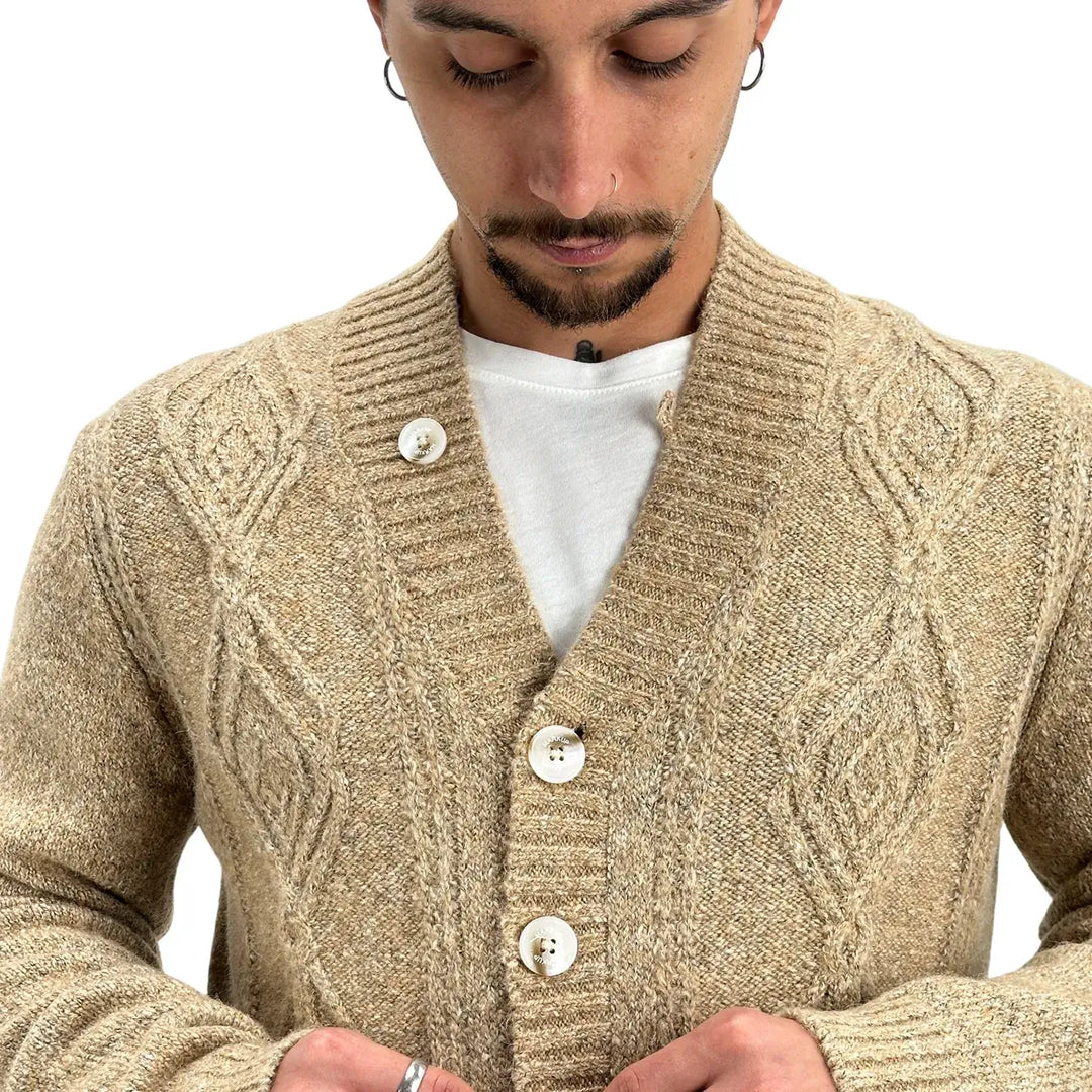 Markup, Cardigan, Uomo, Beige