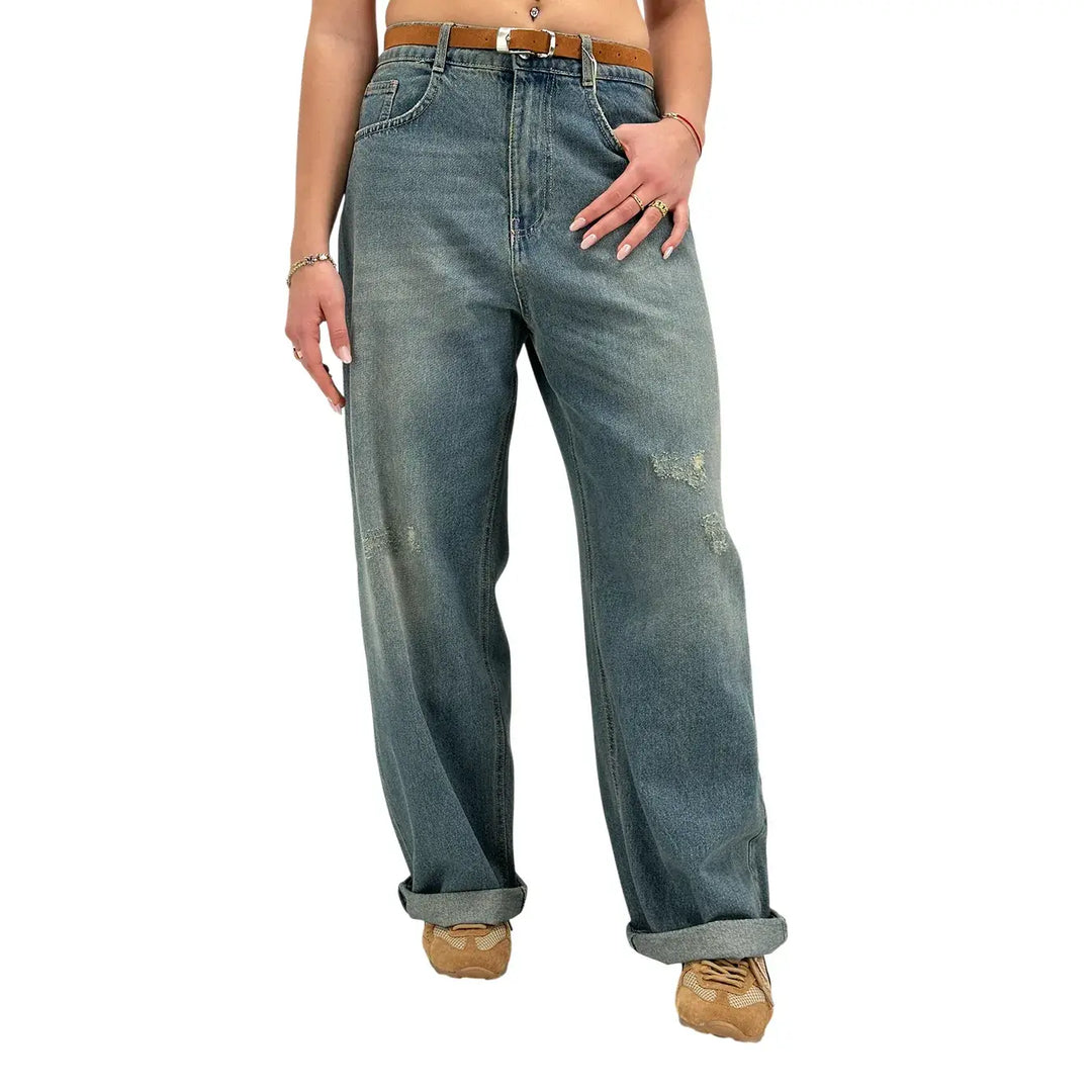 Kontatto, Jeans, Donna, Boyfriend, Blu