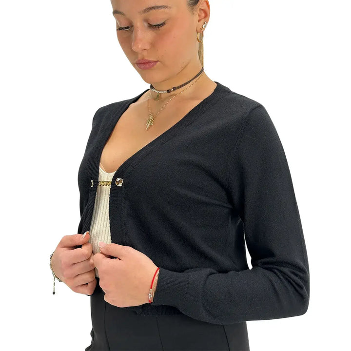 Koralline, Coprispalle, Donna, Tessuto Misto, Nero