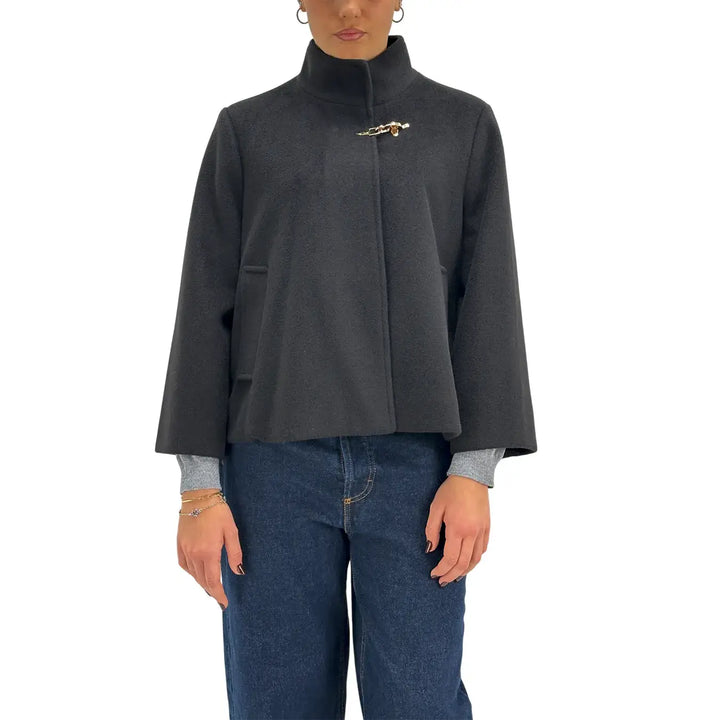 Markup, Cappa Corta, Donna, Tessuto Misto, Nero