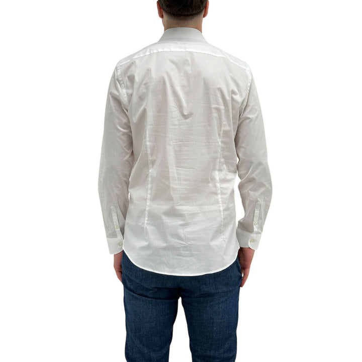 MarKup Camicia Uomo, Basic, Colletto Classico, Popeline, Bianco