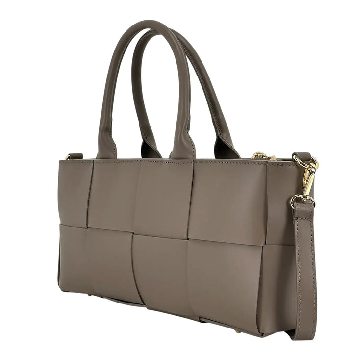 Bassini, Borsa, Donna, Greta, Pelle, Grigio