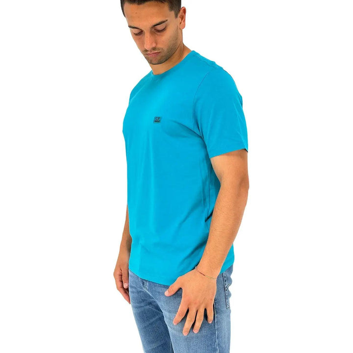 C.p. Company t Shirt mc, 14cmts068a005100w, Jersey t Shirt, 825 Tile Blu, Bassiniboutique.it, 2023 p/e