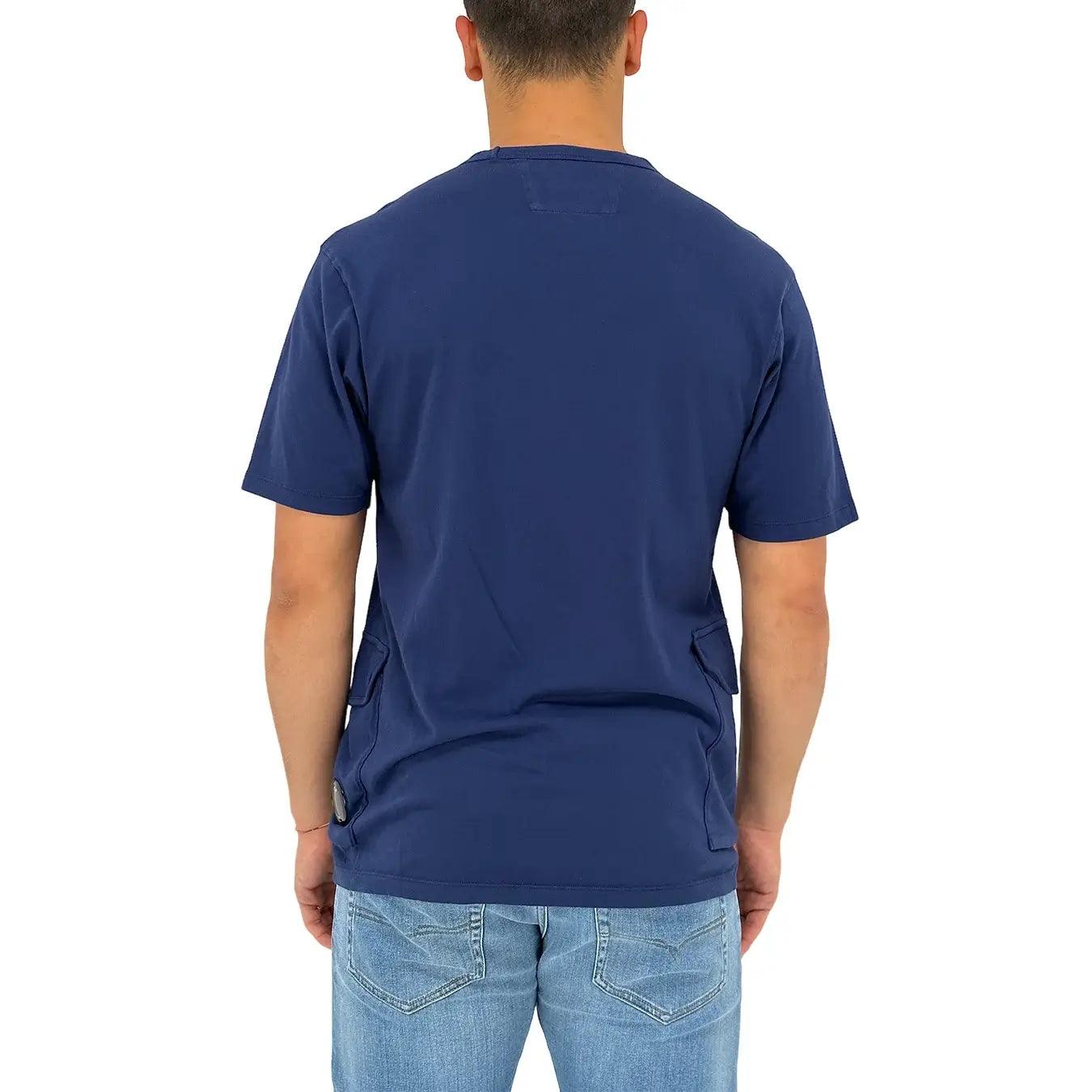 C.p. Company t Shirt mc, 14cmts316a005697g, Jersey Side Pockets t Shirt, 868 Medieval bl, Bassiniboutique.it, 2023 p/e