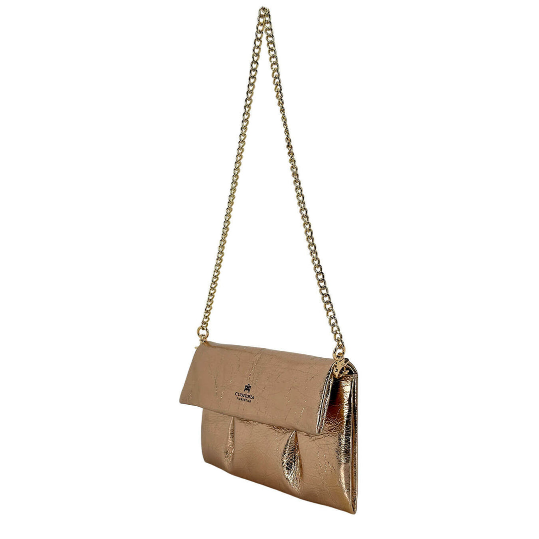 Cuoieria Fiorentina Women's Shoulder Bag, Candy Glam, Leather, Copper