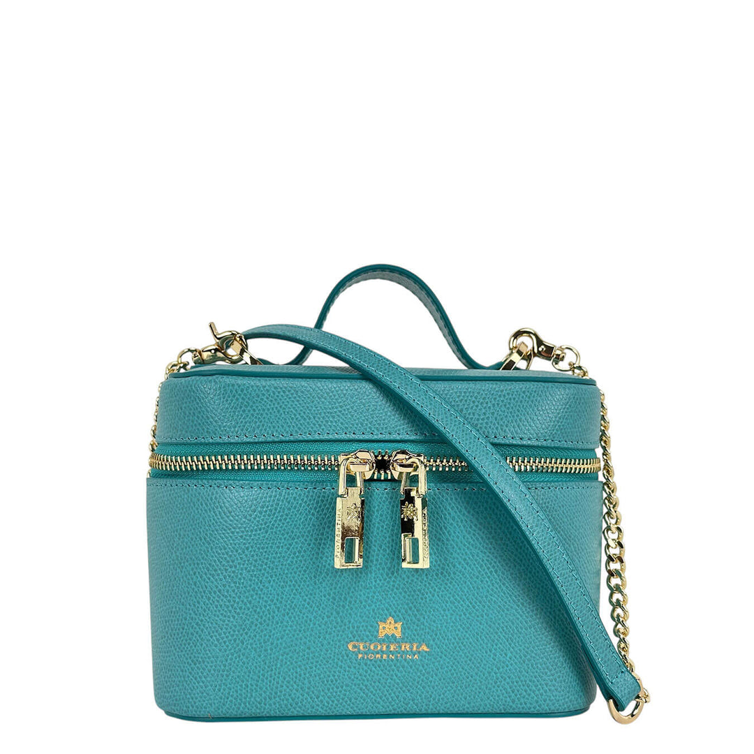 Cuoieria Fiorentina Beauty Borsa Donna, Tracolla, Pelle, Verde