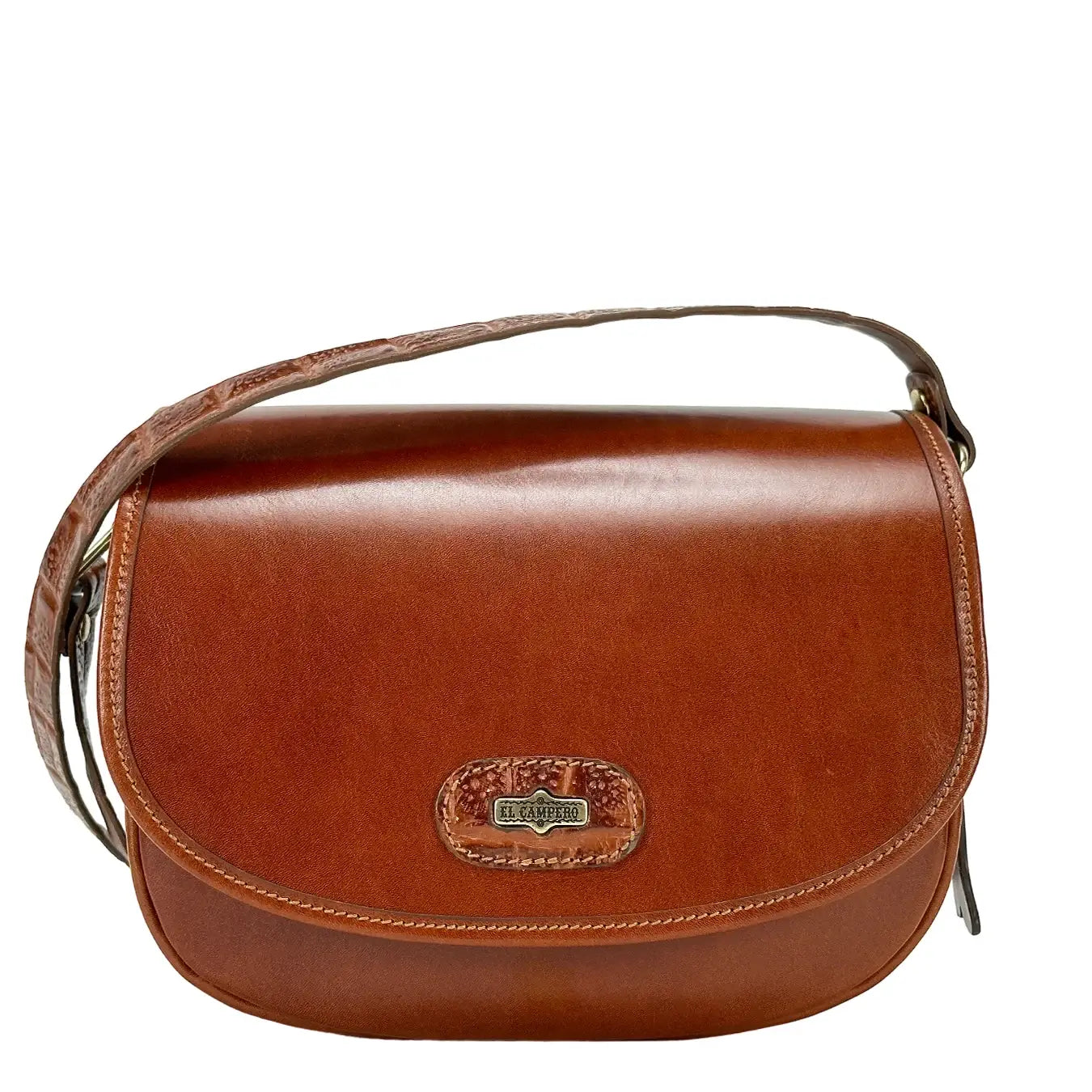 Campero Borsa in Cuoio Con, 2100, Patta Liscia, Cognac, Bassiniboutique.it, 2023 p/e