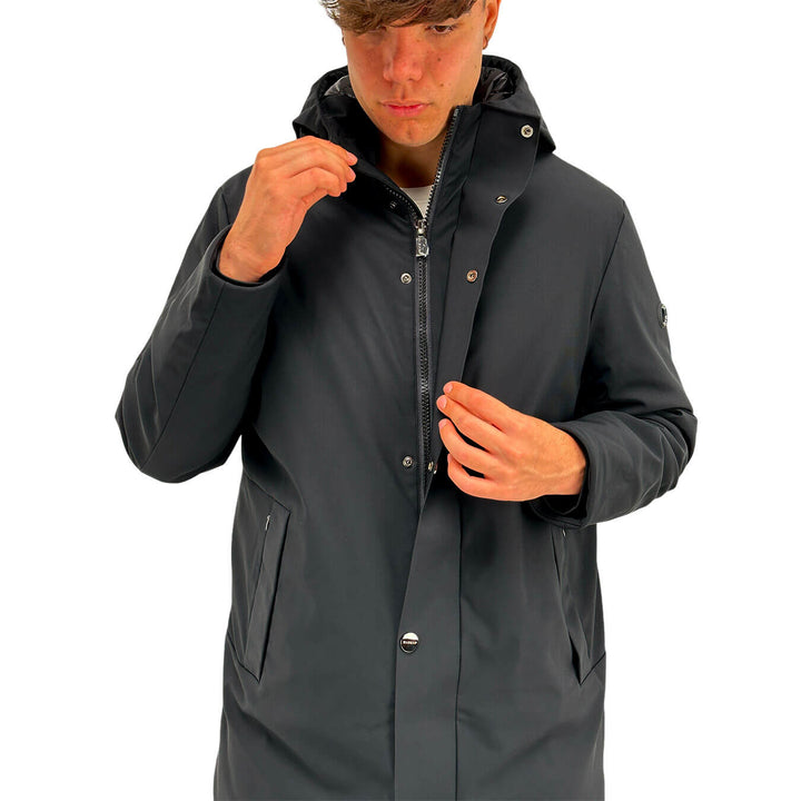 MarKup Men's Jacket, Hood, Zip, Waterproof, Black