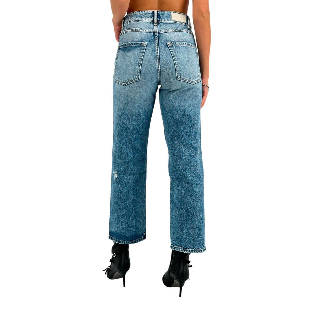 Icon Denim Jill Pantaloni Donna, Jeans alla Caviglia, Cotone, Blu