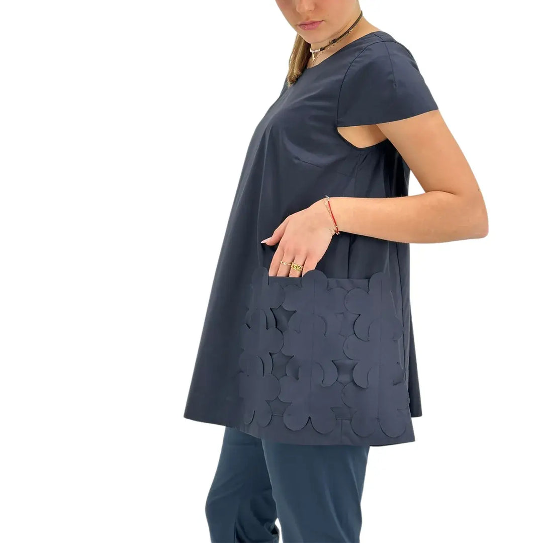 Meimeij, Blusa, Donna, Cotone, Blu