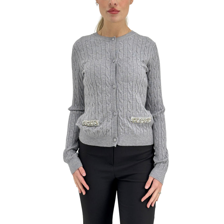 Markup, Cardigan, Donna, Tessuto Misto, Grigio