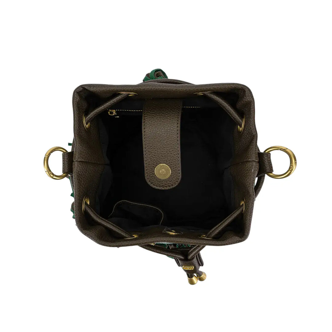 La Carrie, Secchiello, Donna, Ecopelle e Tartan, Multicolore