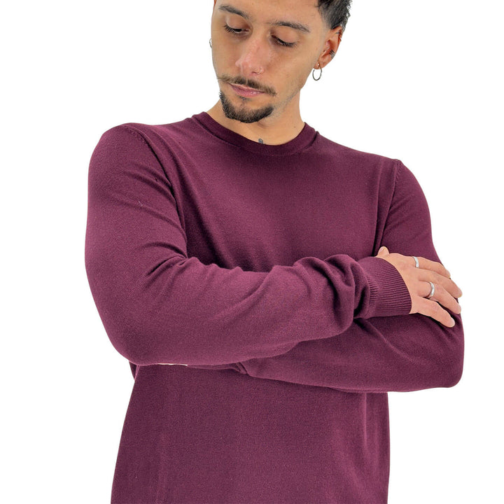 Markup, Maglia, Uomo, Viscosa, Bordeaux