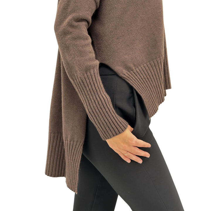Relish, Maglia, Vosis, Scollo V, Donna, Viscosa, Marrone