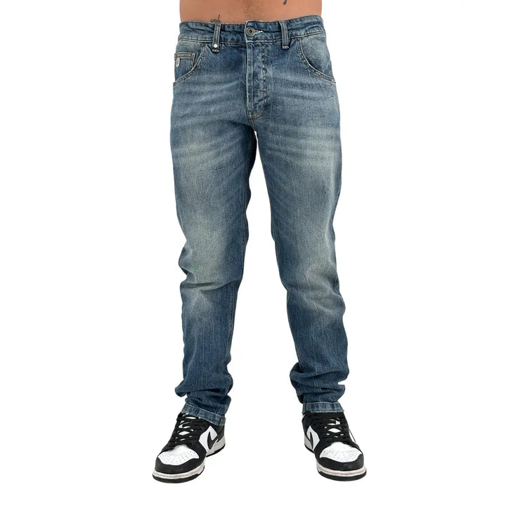 BL.11 Block Eleven, Jeans, Medio , Uomo, Cotone, Blu