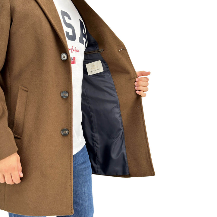 Markup, cappotto, Uomo, Poliestere, Marrone
