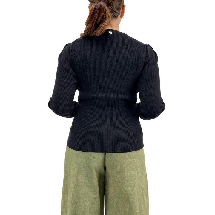 Markup, Maglia, Donna, Tessuto Misto, Nero