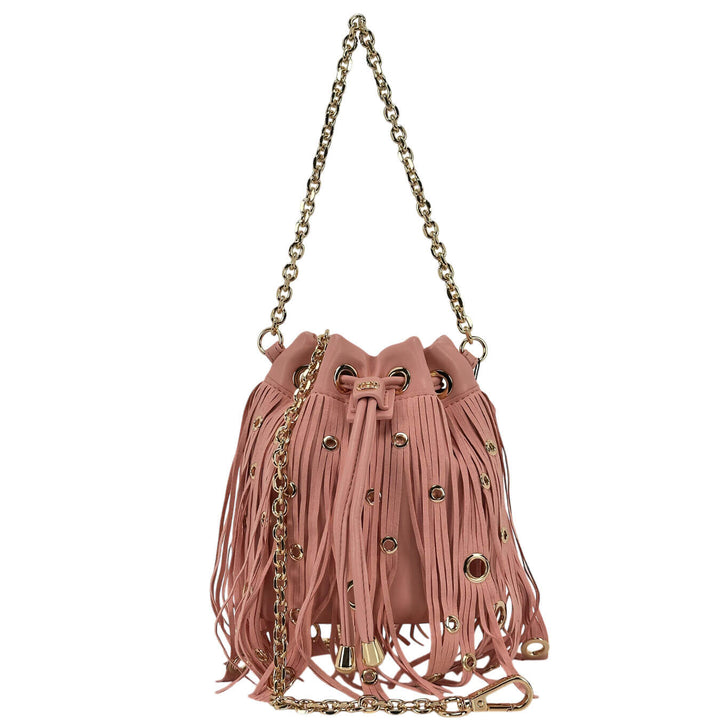 La Carrie Edition Bucket Borsa Donna, Secchiello, Ecopelle, Rosa