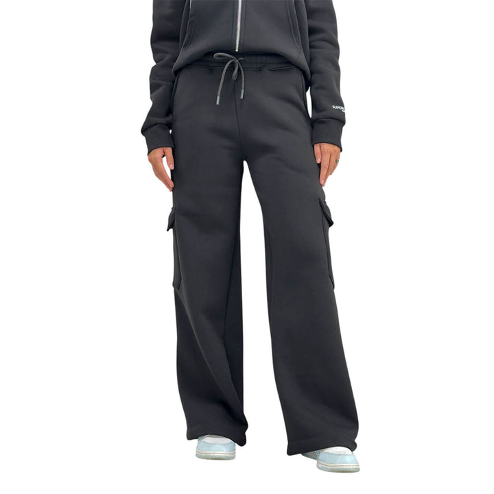 Superculture, Pantaloni, Donna, Ambra, Cotone, Nero